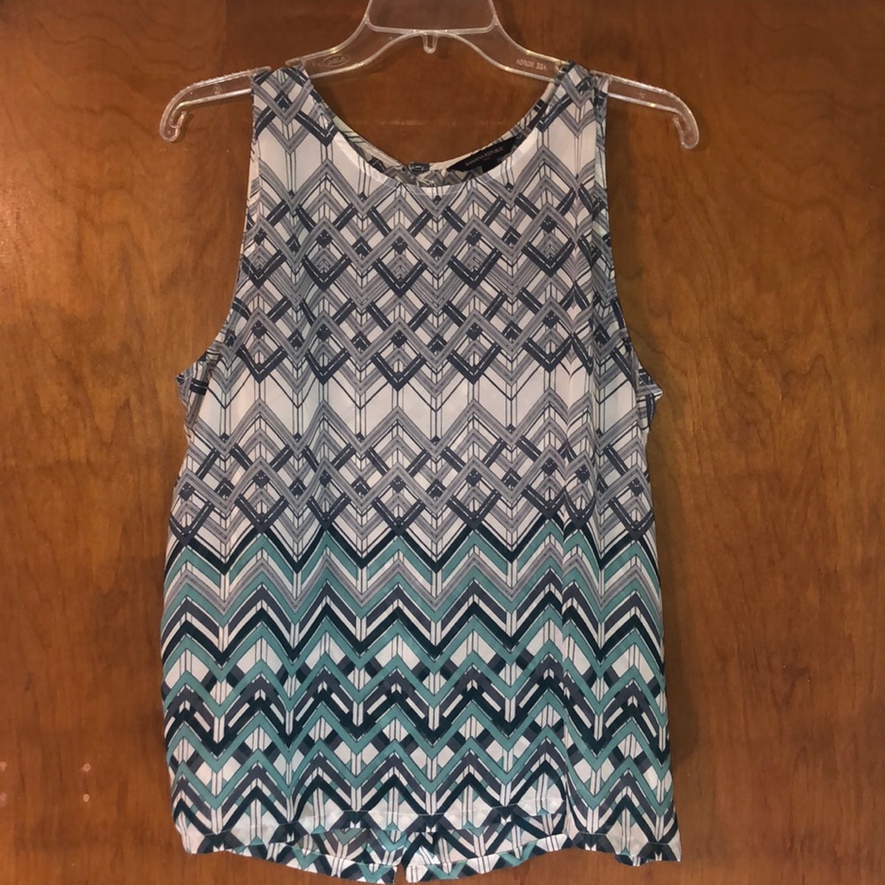 Sheer Printed Blouse